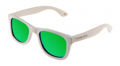 LIKO (WHITE EDITION) "Green" - Bamboo Sunglasses