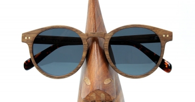 MAYA Walnut Wood Sunglasses "'Black"