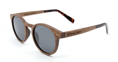 MAYA Walnut Wood Sunglasses "'Black"