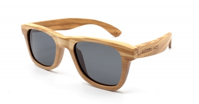 LIKO (SLIM) Olive Wood Sunglasses "Black"