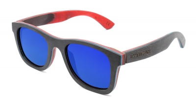 KALEA Skateboard Wood Sunglasses #1 "Blue"