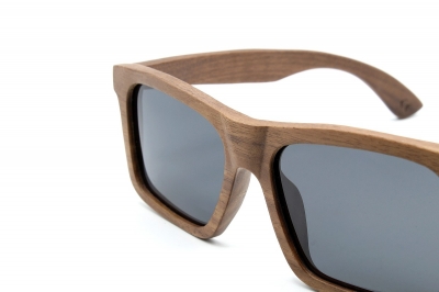 LONO (Special Edition) "Schwarz" - Walnuss Holz Sonnenbrille