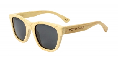 ANELA (Natural) Bamboo Sunglasses "Black"