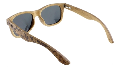 MALIO (Cork) Bamboo Sunglasses "Blue"