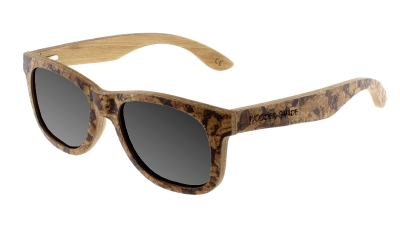 MALIO (Cork) Bamboo Sunglasses "Black"