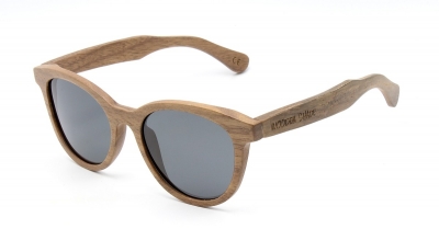 SIVA Walnut Wood Sunglasses "Black"