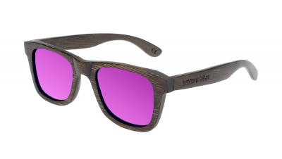 LIKO (SLIM) "Purple" Bamboo Sunglasses