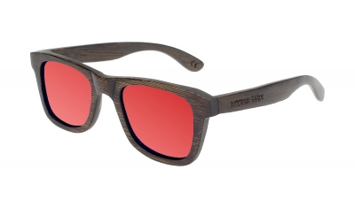 LIKO (SLIM) "Red" Bamboo Sunglasses