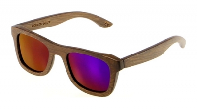 KALEA SLIM "Purple' Bamboo Sunglasses