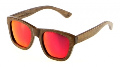 ANELA Bambus Sonnenbrille "Rot"