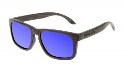 WOODBROOK "Blau" - Bambus Sonnenbrille