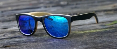 LIKO Keanu Edition "Blue" - Bamboo Sunglasses