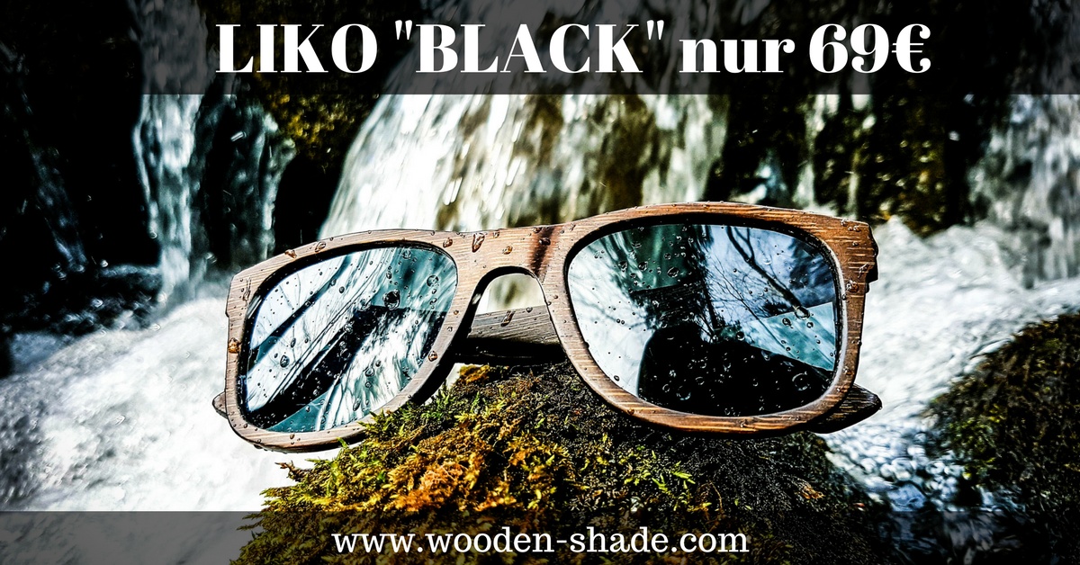 holz sonnenbrille bambus liko black holzbrille wooden shade cariba tirol vegan handarbeit umweltfreundlich holzuhren new