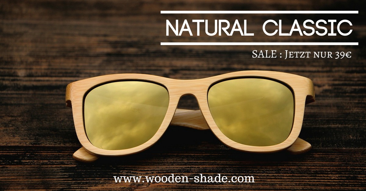 holz sonnenbrille wooden shade bambus natural classic wayfarer sale