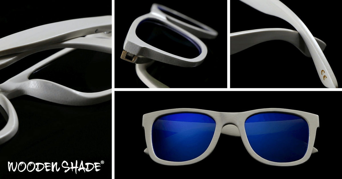 weiße holzsonnenbrille liko white edition bambus bamoo sunglasses