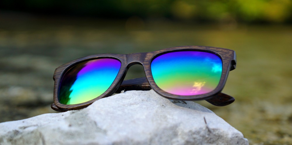 wooden shade bambus holz sonnenbrille keanu bamboo wooden sunglasses handmade vegan rainbow