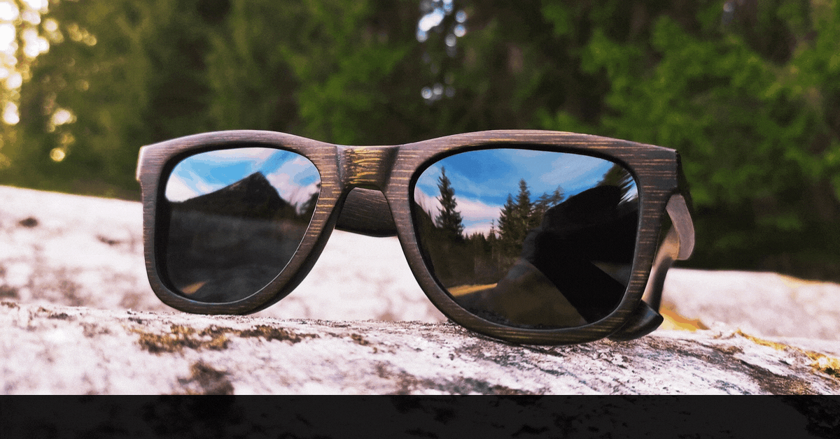 Holz Sonnenbrille | LIKO Schwarz | aus nachhaltigem Bambus | SALE 
