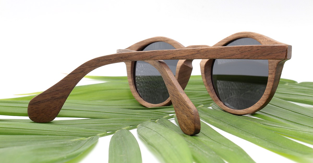 Walnuss Holz Sonnenbrille "CARIBA" für Damen & Herren | Braun getönt | WOODEN SHADE Sunglasses