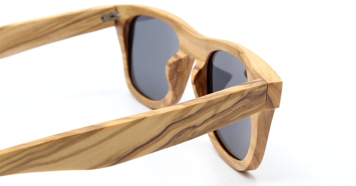 Olivewood Sunglasses | KALEA SLIM | Black polarized lenses | Size: Medium for men & woman