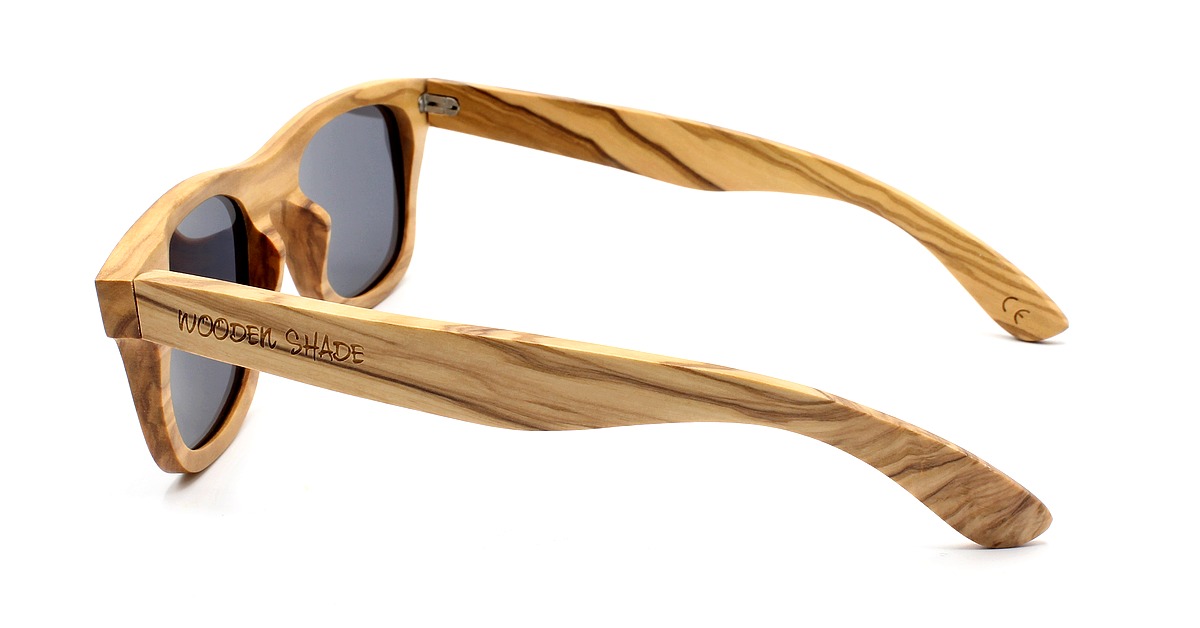 Olivewood Sunglasses | KALEA SLIM | Black polarized lenses | Size: Medium for men & woman