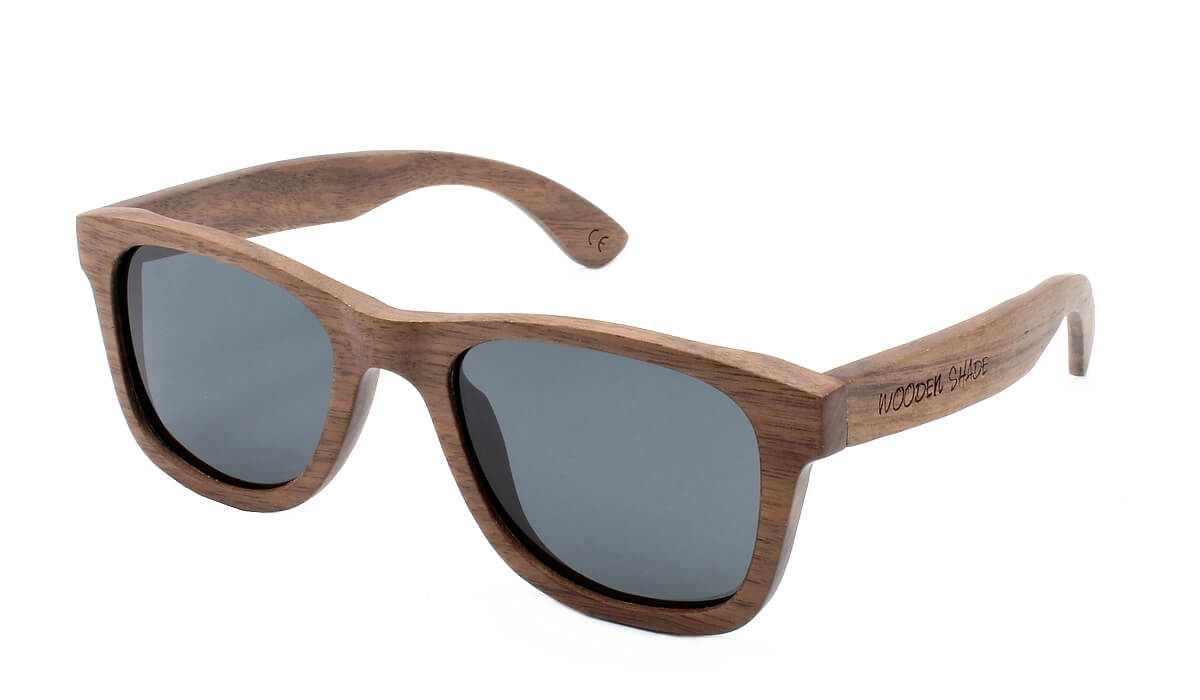 Walnuss Holz Sonnenbrille | Herren | Schwarz | WOODEN SHADE