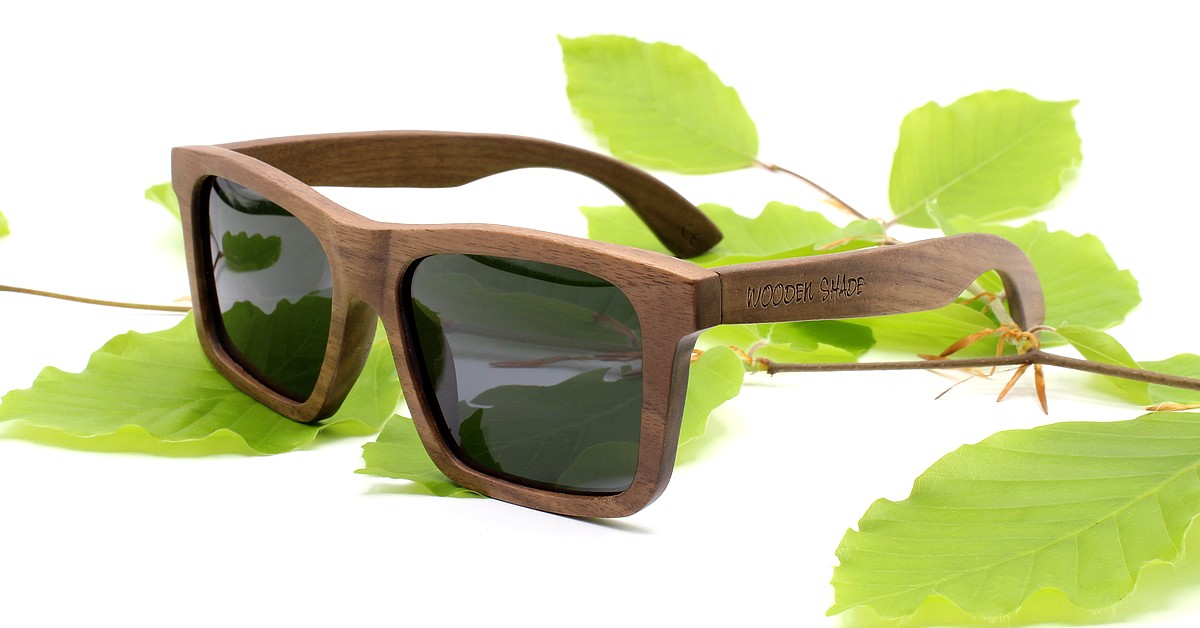 Walnut Wood Sunglasses | LONO | Special Edition | Black for men | Straight Design | WOODEN SHADE®