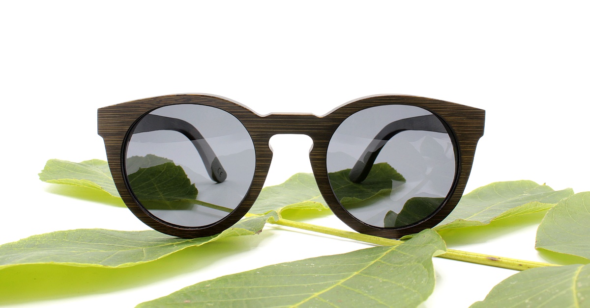 Bambus Sonnenbrille | Damen | DARK LANEA | Schwarz Polarisiert | WOODEN SHADE Sunglasses